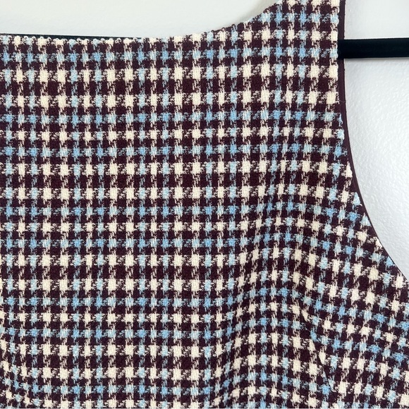 NWT Rebecca Taylor Techy Houndstooth Wool Shift Mini Dress Sheath Sleeveless 2 4 - Picture 10 of 15